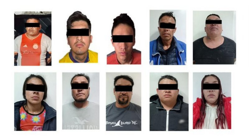 Tras cateos en Ciudad de México, arrestan a 10 y aseguran 488 dosis de sustancia ilícita 