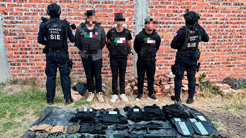 Detenidos 3 integrantes de una célula delictiva en Huandacareo, Michoacán  
