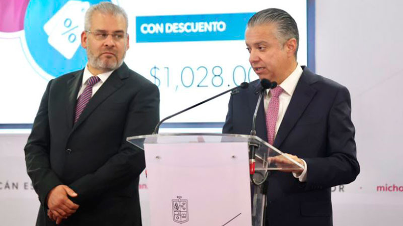 En enero, pagados 614 mil refrendos: Bedolla 