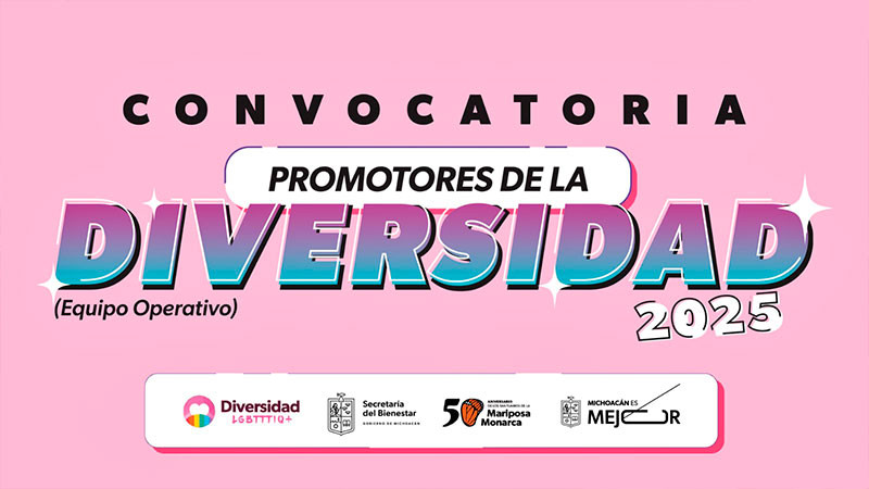 Conviértete en promotor o promotora de la diversidad con esta convocatoria de la Sedebi 