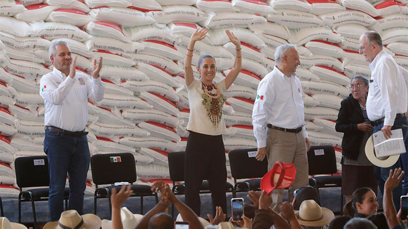 Celebra Bedolla que Sheinbaum arrancará en Michoacán programa Cosechando Soberanía 