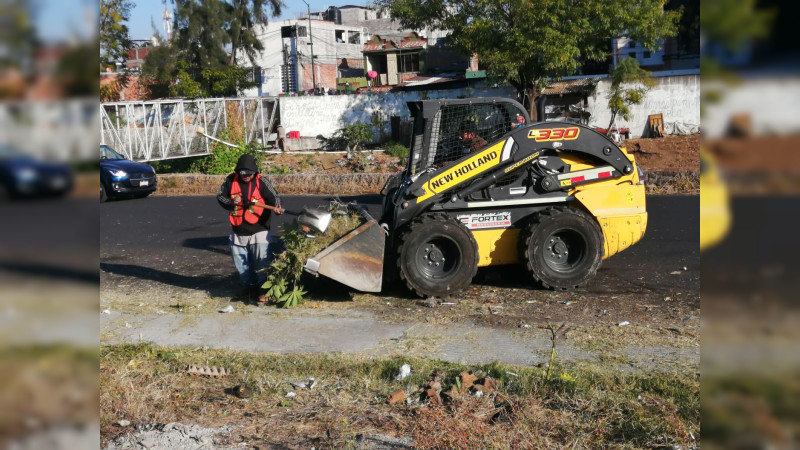 Gobierno de Morelia realiza jornadas integrales de limpieza en Colonia Industrial y Colinas del Sur