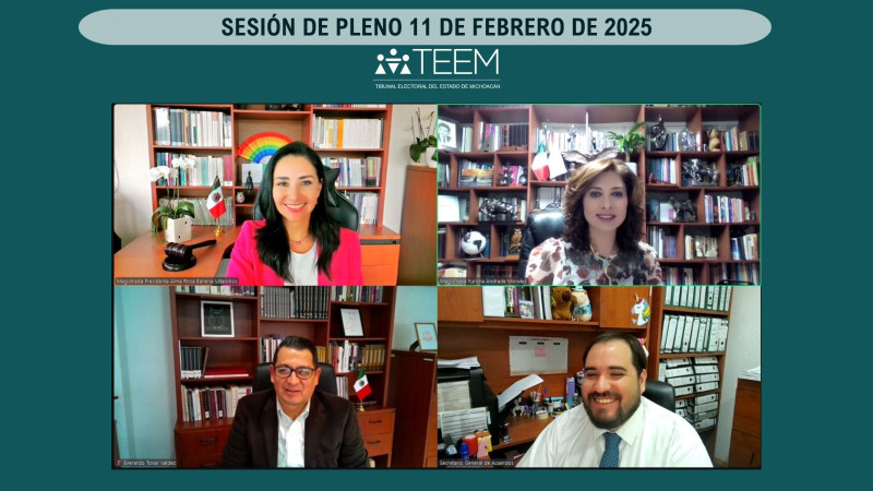 TEEMICH resuelve seis juicios ciudadanos; uno sobre proceso de elección judicial 