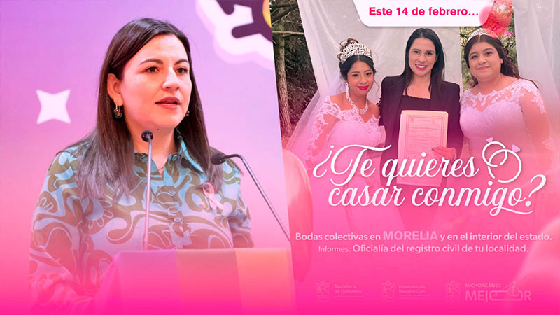 ¡Celebra el amor diverso! Bodas comunitarias gratuitas en Michoacán: Sedebi 