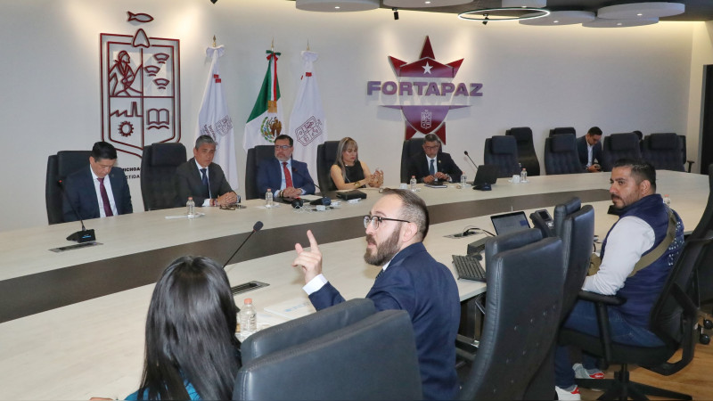 Sostiene la SSP Michoacán reunión con especialistas de la ONU para recibir capacitación  