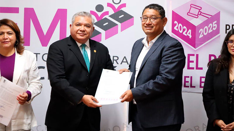 El Congreso del Estado entregó al IEM el listado de personas aspirantes a participar en elección judicial 