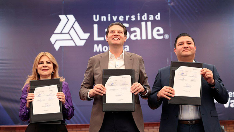 Gobierno de Morelia y Universidad La Salle refrendan compromiso con la educación 