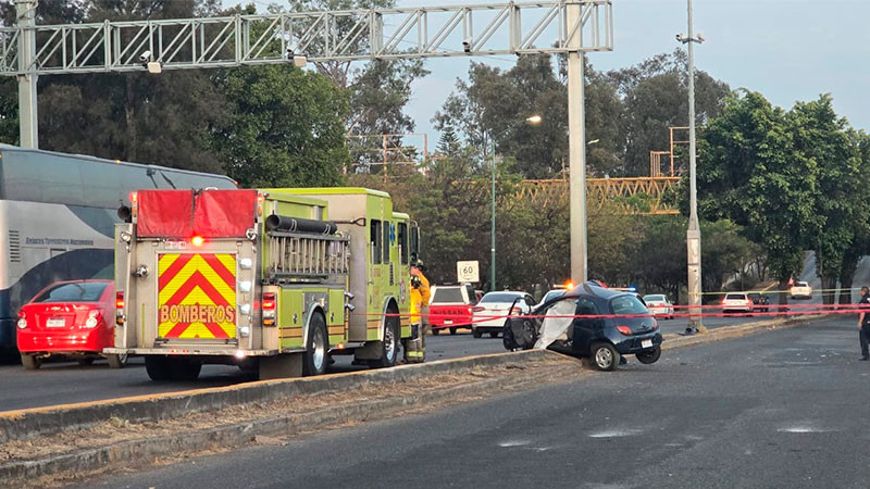 Muere automovilista tras chocar contra un poste en Morelia, Michoacán  