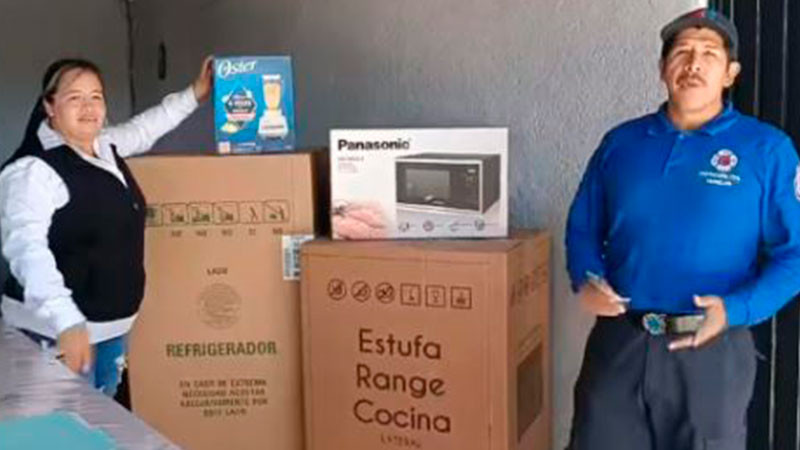 Apoya Conejo Alejos a Protección Civil para mejorar el servicio a la ciudadanía de Villa Morelos, Michoacán 