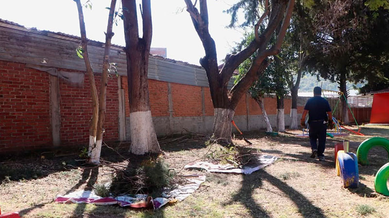 Refuerza Gobierno de Quiroga la limpieza y embellecimiento del municipio para impulsar el turismo y la salud pública