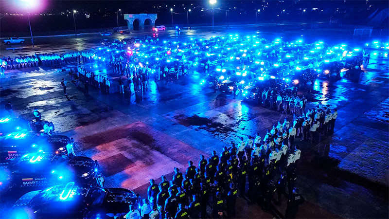 Refuerza Alfonso Martínez a Policía de Morelia; entrega 100 patrullas 