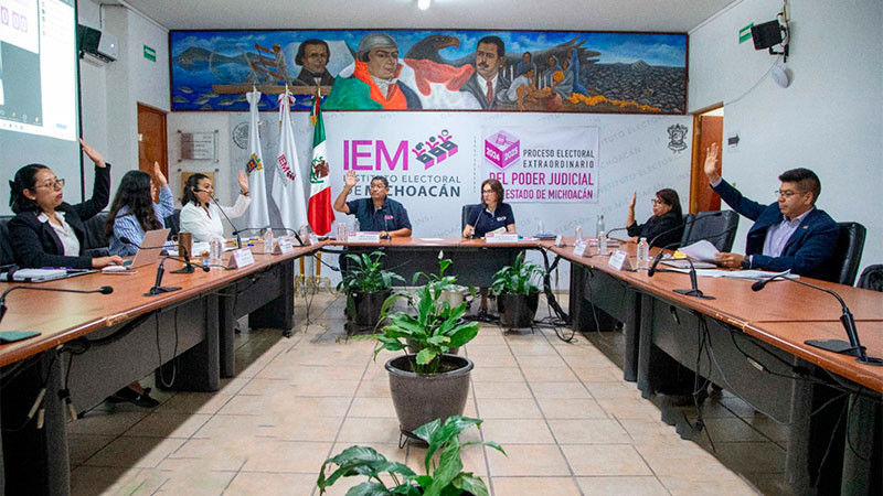 IEM aprueba ampliación presupuestal para la elección del Poder Judicial de Michoacán 
