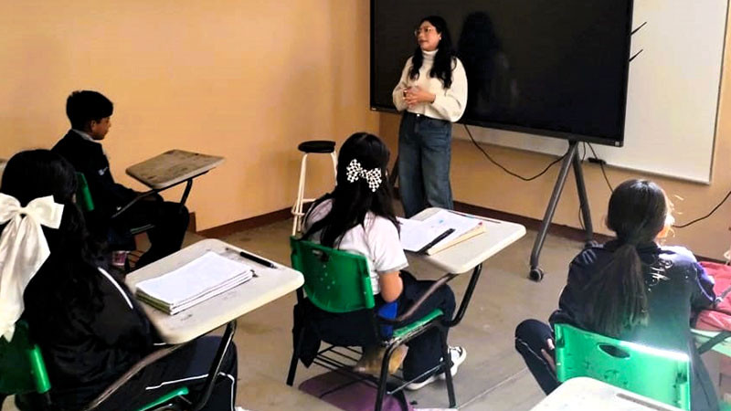 Llevó SESA conferencias sobre prevención de adicciones a escuela de Escanelilla, Pinal de Amoles 