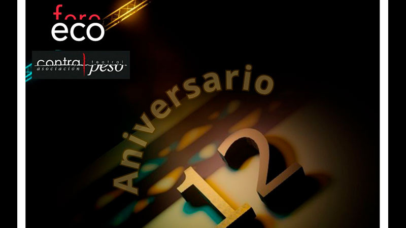 Asociación teatral Contrapeso celebra el 12 aniversario de Foro Eco, en Morelia, Michoacán 