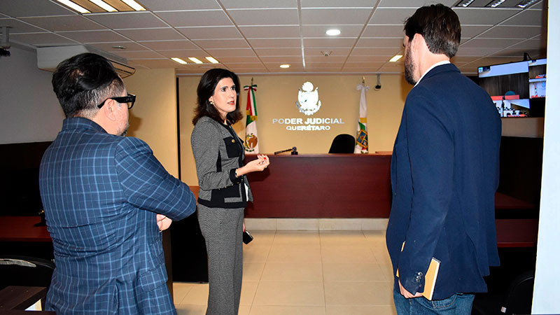 Comparte Querétaro buenas prácticas en Justicia Penal y Justicia Cívica con Human Rights Watch 