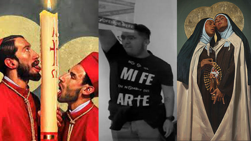 Exposición pictórica “La Venida del Señor” provoca protestas de católicos  