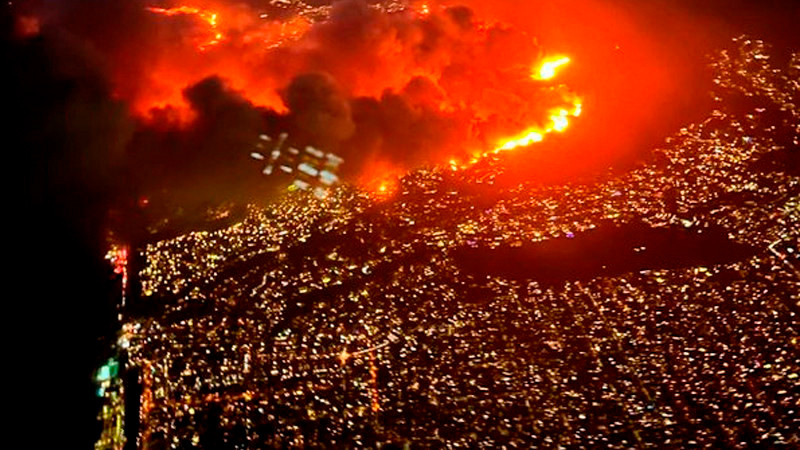 Incendios en Los Ángeles dejan pérdidas inmobiliarias por más de 30 mil mdd 