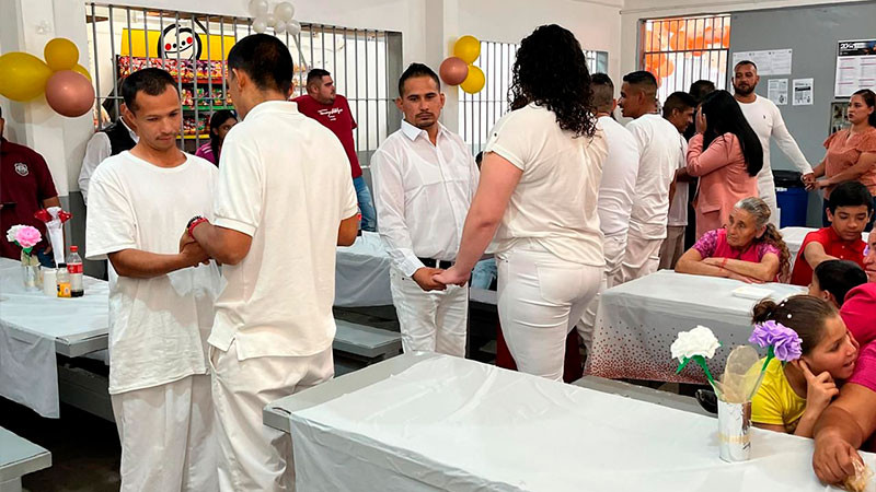 Celebran bodas en centros penitenciarios de Zamora, Zitácuaro y Sahuayo 