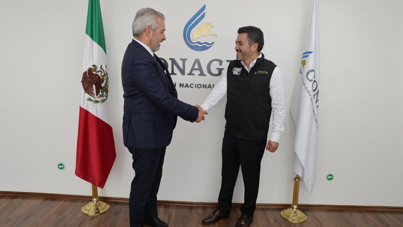 Bedolla y Conagua inician ruta para tecnificar aguas saneadas en Morelia 