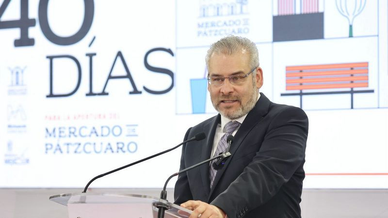 En 40 días se inaugura el nuevo mercado de Pátzcuaro: Bedolla 