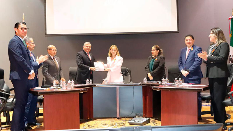 Recibe Congreso de Michoacán Informe de labores del Tribunal en Materia Anticorrupción y Administrativa 