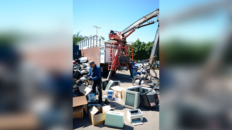 Recolectan 12 toneladas de residuos de aparatos eléctricos y electrónicos en el municipio de Querétaro 