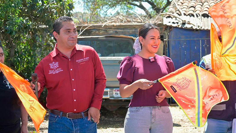 Zacapu sigue transformándose, inicia instalación de nuevas luminarias en la avenida de Las Rosas: Mónica Valdez 