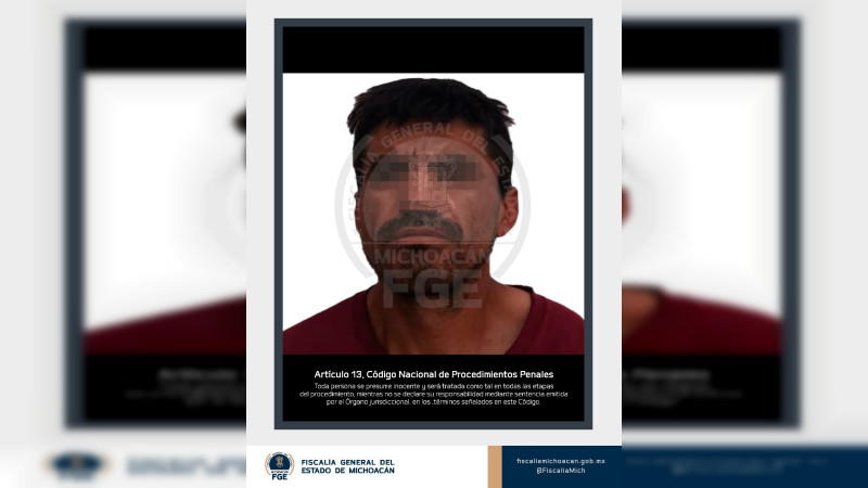 Aprehenden en Morelia, Michoacán a presunto responsable de diversos homicidios 