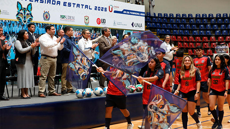 Deporte parte primordial en la formación del estudiantado, destaca Yarabí Ávila al inaugurar Universiada estatal 2025 
