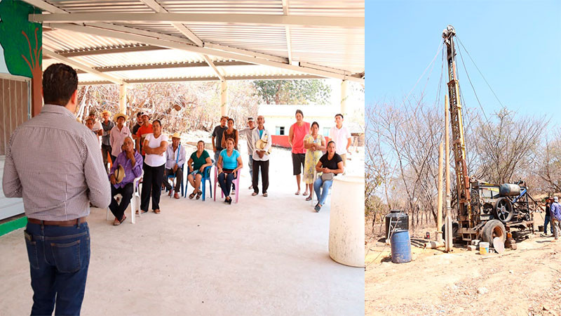 Comienza construcción de pozo profundo de La Mesa de Tototlán en Huetamo, Michoacán  