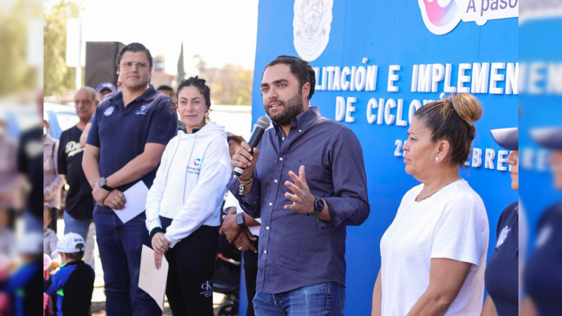 Invierten 4.1 mdp para rehabilitar ciclovía en Corregidora, Querétaro 