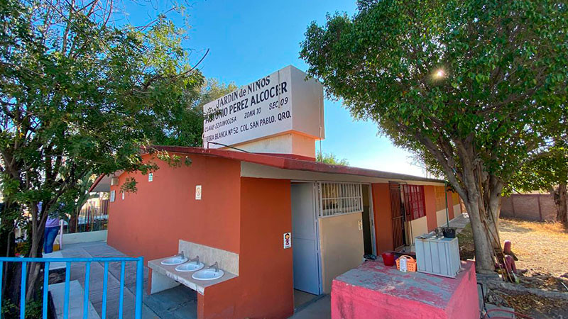 Refuerza IFEQ infraestructura en el preescolar Antonio Pérez Alcocer 