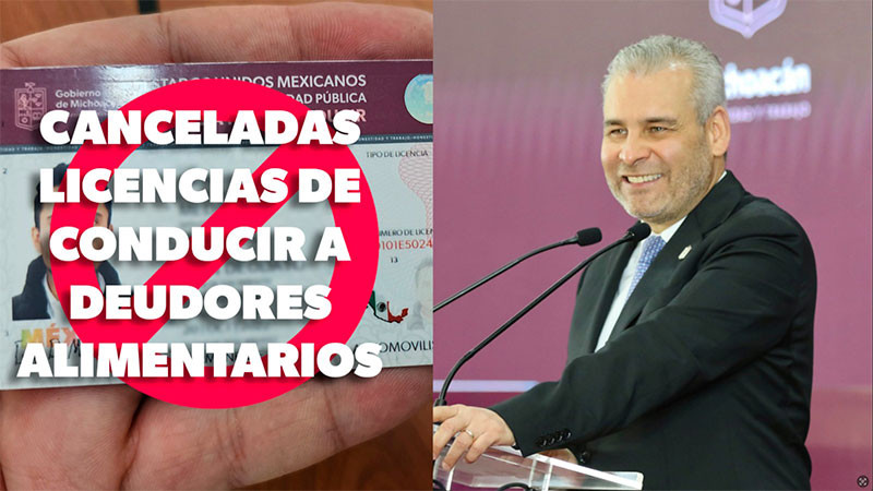Deudores alimentarios no tendrán licencias de conducir, concesiones ni permisos en Michoacán 