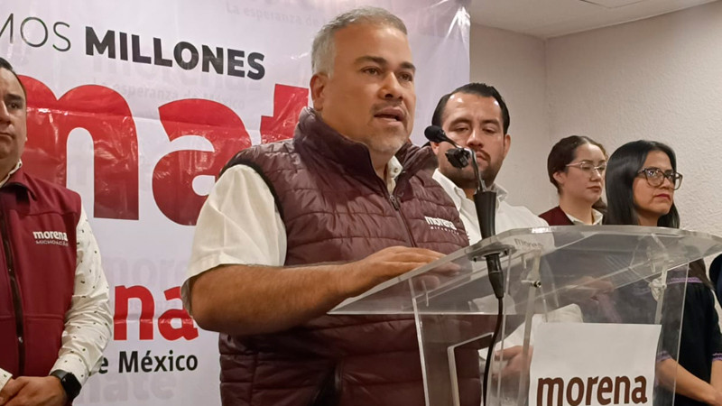 15 mil michoacanos se van al Zócalo el domingo: Morena Michoacán 