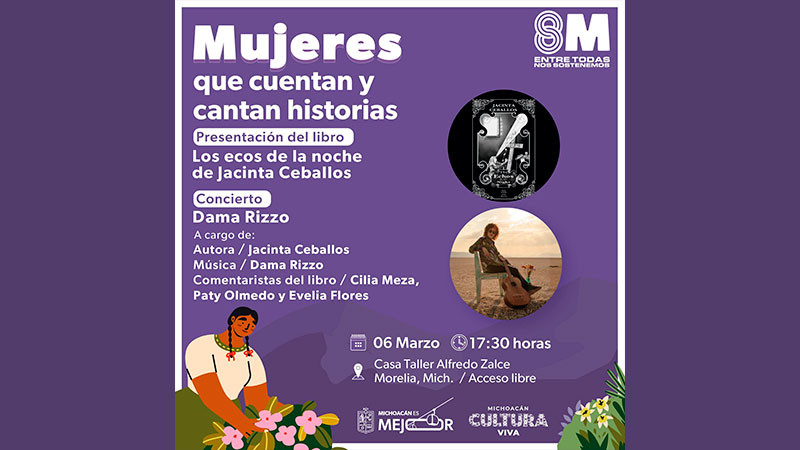 Mujeres contarán y cantarán historias en la Casa Taller Alfredo Zalce de Morelia, Michoacán 