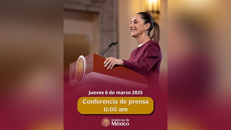 Cambia Claudia Sheinbaum la hora de la “Mañanera” de este jueves 