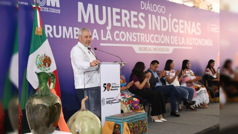 En Michoacán no habrá justicia plena sin los derechos de todas las mujeres: Bedolla