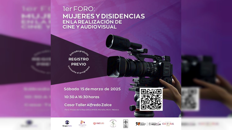 Cine con perspectiva, foro de mujeres y disidencias en Casa Taller Alfredo Zalce 