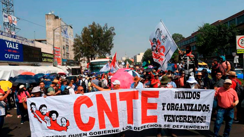 CNTE anuncia paro de labores de 48 horas y marcha en la CDMX 