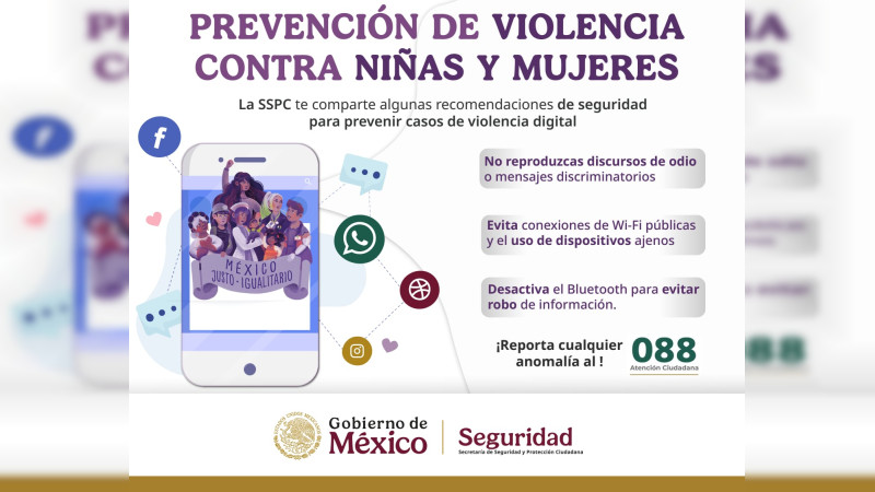 SSPC emite recomendaciones para prevenir la violencia digital contra niñas y mujeres  
