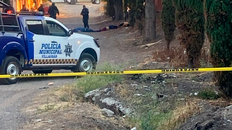 Ultiman a tres hombres en Villagrán, Guanajuato