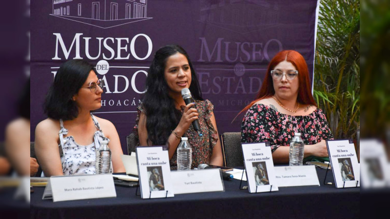 Secretaría de Cultura de Michoacán presenta libro de Yuri Bautista, una de las ganadoras de Palabras de Colibrí