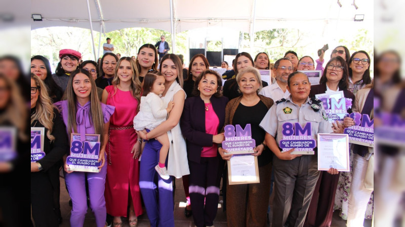 En el 8M reconocen a queretanas destacadas 