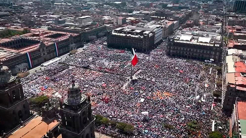 Asisten más de 350 mil personas al "Sheinbaum Fest" en el Zócalo 