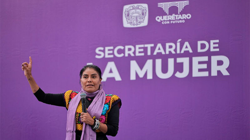 Comparte Eufrosina Cruz su historia de vida y su lucha por los derechos de las mujeres en Querétaro 
