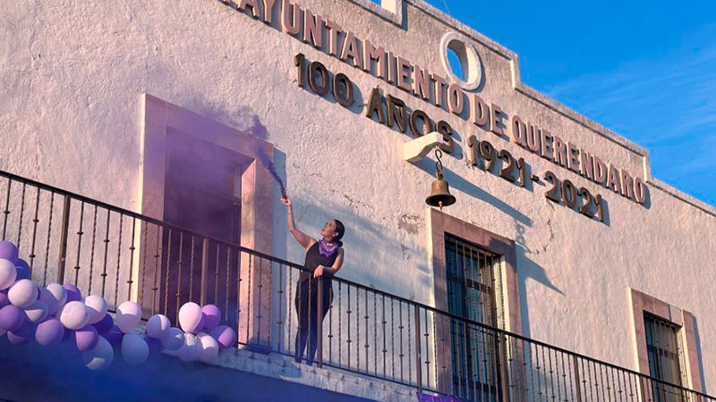 Diana Caballero, conmemora el 8M en Queréndaro, Michoacán 