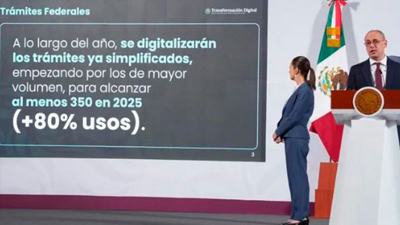 Claudia Sheinbaum informa que hoy se publica en el DOF reducción de 342 a 151 trámites federales para tener un gobierno más eficiente  