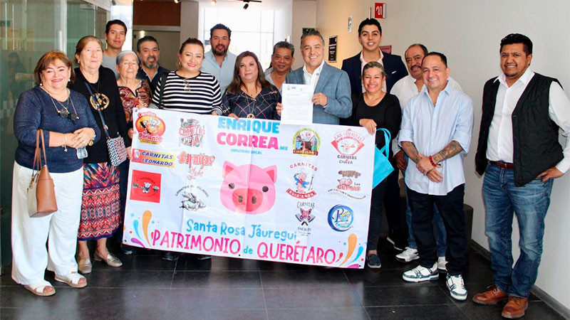 Propone Enrique Correa declarar carnitas de Santa Rosa Jáuregui Patrimonio Cultural Inmaterial del Estado de Querétaro 