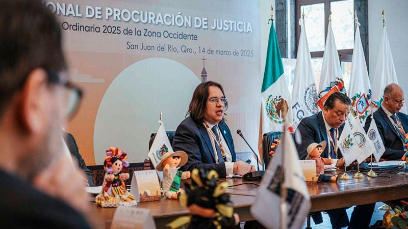 Presenta Fiscal de Querétaro plan Sinergia ante Conferencia Nacional de Procuración de Justicia 