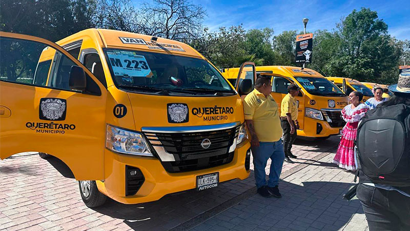 Invierte municipio de Querétaro 8”MDP en Programa de Transporte Comunitario Gratuito para Santa Rosa Jáuregui: Felifer Macías  